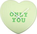Karlsson Ceas de perete Heart Candy Only You verde deschis (KA5985LG)