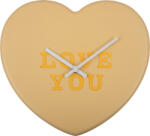 Karlsson Ceas de perete Heart Candy Love You galben deschis (KA5985LY)