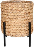 House Nordic Antas fonott kaspó, vízijácint, natúr/fekete, 26, 5x26, 5x29 cm (9001117) - geminiduo