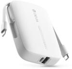 DEVIA Kintone Series - USB + Type-C - powerbank + Type-C/Lightning kábel - 10.000 mAh - fehér - nextelshop