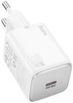 hoco. spinner hálózati töltő type-c aljzat (20w, pd gyorstöltő 3.0) fehér (N40 WHITE) - rufusz