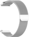 4wrist Curea de oțel stil milanez -Argintie 20 mm