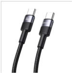 USAMS SY Type-C-Type-C 60W kábel120cm fekete (SJ724USB01)