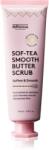 delhicious Sof-Tea Smooth Butter Scrub hidratáló testpeeling hámlasztó hatással 140 ml