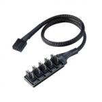 Akasa Flexa FP5H PWM ventilátor elosztó kábel (AK-CBFA08-30BK) (AK-CBFA08-30BK)