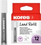 KORES KORES, mechanikus ceruzához, 0, 5 mm HB - 12 x 12 hegy a csomagban (99053)