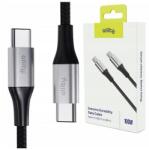 Allity Cablu de date si incarcare Allity AUC-01, USB-C to USB-C, 100W, 1m, Negru