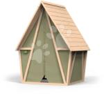 EXIT Toys Căsuță și cort din lemn de chiparos Yuki 100 Playhouse Exit Toys cu prelată cu închidere magnetică de la 24 luni (ET50540100) Casuta pentru copii
