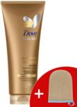 Dove Summer Revived Önbarnító Testápoló közepes - sötét árnyalatú bőrre 200ml + Ajándék Dove Önbarnító Kesztyű