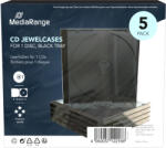 MediaRange 1 CD 10, 4 mm, 5 db, fekete (BOX31)