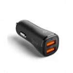 Spigen Essential EV302 2xUSB-A autós töltő 30W fekete (ACP08700) (ACP08700)