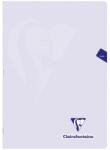 Rhodia Clairefontaine Mymesys füzet, kapcsos, A4, 48 lapos, matematikai, Mályvaszín