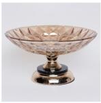 Eurolamp Dekoratív tálca átm. 29, 5 cm barna/füstös 754-11023 (EU0560)