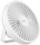 Vayox LED Újratölthető asztali ventilátor LED világítással LED/2W/5V USB 2400 mAh fehér BX0057 (BX0057)