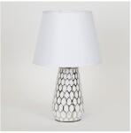 EUROLAMP Asztali lámpa 1xE14/40W/230V fehér/ezüst EU0582 (EU0582)