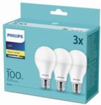 Philips 8718699694920 3x LED izzó 1x14W|E27|2700K - triple pack