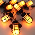 GLOBO 33059F-10 LED kültéri napelemes fényfüzér Solar 100x0, 1W | 2700K | IP44 - 2 m, lángutánzat, fekete