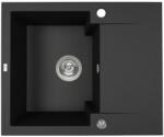Laveo SRH_713Y - Laveo PICO 45S mini csepptálcás gránit mosogató 580X480 szemcsés fekete (SRH_713Y)