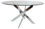 Marckeric Üveg kerek étkezőasztal Marckeric Ruth 120 cm (MR-I-3891-CR)
