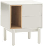 Teulat Krémfehérre lakkozott éjjeliszekrény Teulat Corvo 48 x 35 cm (MR-14777_TE)