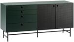 Teulat Sötétzöld lakkozott komód Teulat Punto 150 x 47 cm (MR-12922_TE)