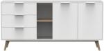 Marckeric Fehér lakkozott komód Marckeric Campus 165 x 40 cm (MR-16656)