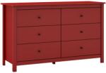 Marckeric Piros fenyő komód Marckeric Misti 130 x 45 cm (MR-16504)
