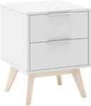 Marckeric Fehérre lakkozott éjjeliszekrény Marckeric Campus 40 x 35 cm (MR-16382)