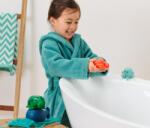 Tchibo 4 vízspriccelő állatfigura Világoskék polip, narancsszínű rák, zöld teknős és sötétkék bálna
