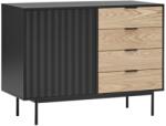 Teulat Fekete lakkozott komód Teulat Sierra 108 x 47 cm (MR-15980_TE)