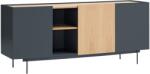 Teulat Antracitszürke tölgy komód Teulat Otto 180 x 45 cm (MR-17317_TE)