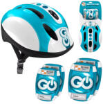 MH Protect Gyermek Védőfelszerelés Szett - Kék Sisak és Védők (SP0857)