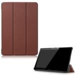 Samsung Tab S7 Plus 12.4 / Tab S7 FE 12.4 / Tab S8 Plus 12.4, mappa tok, Trifold, barna - csontosteam