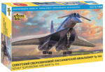 Zvezda Tu-144 Tupolev Supersonic Civil Airliner 1: 144 (7045) makett repülő (7045)