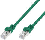 Extralink LAN patch kábel, Cat. 7 S/FTP, 0, 5 m, 20G, árnyékolt, fóliázott, sodrott érpár, tiszta réz, zöld színű