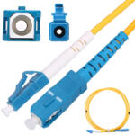 Extralink LC/UPC-SC/UPC, patch kábel, egymódusú, simplex, G652D, 3 mm, 5 m