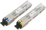 Extralink SFP 1.25g, SFP WDM modul, 1, 25 Gbps, 1310/1550 nm, egymódusú mód, 3 km, SC csatlakozó, DOM, párban, HP/Aruba eszközökhöz dedikált