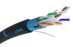 Extralink CAT6 FTP (F/UTP) V2 kültéri sodrott érpárú kábel, 50 méter