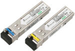Extralink SFP WDM 1.25G 1310/1550nm, SFP modul, egymódusú, 20 km, LC, DOM, pár, HP/Aruba eszközökhöz dedikált