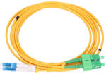 Extralink LC/UPC-SC/APC patch kábel, egyedülálló üzemmód, duplex, G652D, PVC, 3 mm, 2 m
