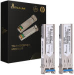 Extralink SFP 1.25g 2-csomag, SFP modul, 1, 25 Gbps, LC/UPC, 1310 nm, 2 km, egymódusú, DOM