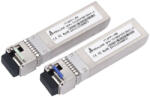 Extralink SFP+ 10G, SFP+ WDM modul, 10 Gbps, 1270/1330 nm, egymódusú, 20 km, LC, DOM, párban, HP/Aruba készülékekhez dedikált