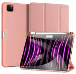 Apple iPad Pro 11 (2024), mappa tok, Smart Case, érintőceruza tartó, Dux Ducis Domo, rózsaszín