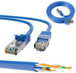 Extralink Kat. 6a S/FTP 5 m, LAN patch kábel, réz sodrott érpár, 10 Gbps