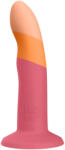 ROMP Dizi - rugalmas szilikon dildó (pink-narancs) - erotikasziget