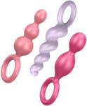 Satisfyer Booty Call - anál plug szett - színes (3 részes)
