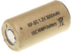 RP SC3000 1, 2V 3000mAh Ni-MH nagy áramú ipari akkumulátor cella