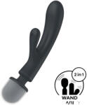 Satisfyer Triple Lover - G-pont és masszírozó vibrátor (ezüst) (NK4061504018201)