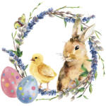 POL-MAK Húsvét Chicken & Rabbit szalvéta 20 db-os 33x33 cm PKK049581 (PKK049581)