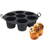  Air Fryer szilikon betét, szilikon sütőkosár - Muffin forma (W09808)